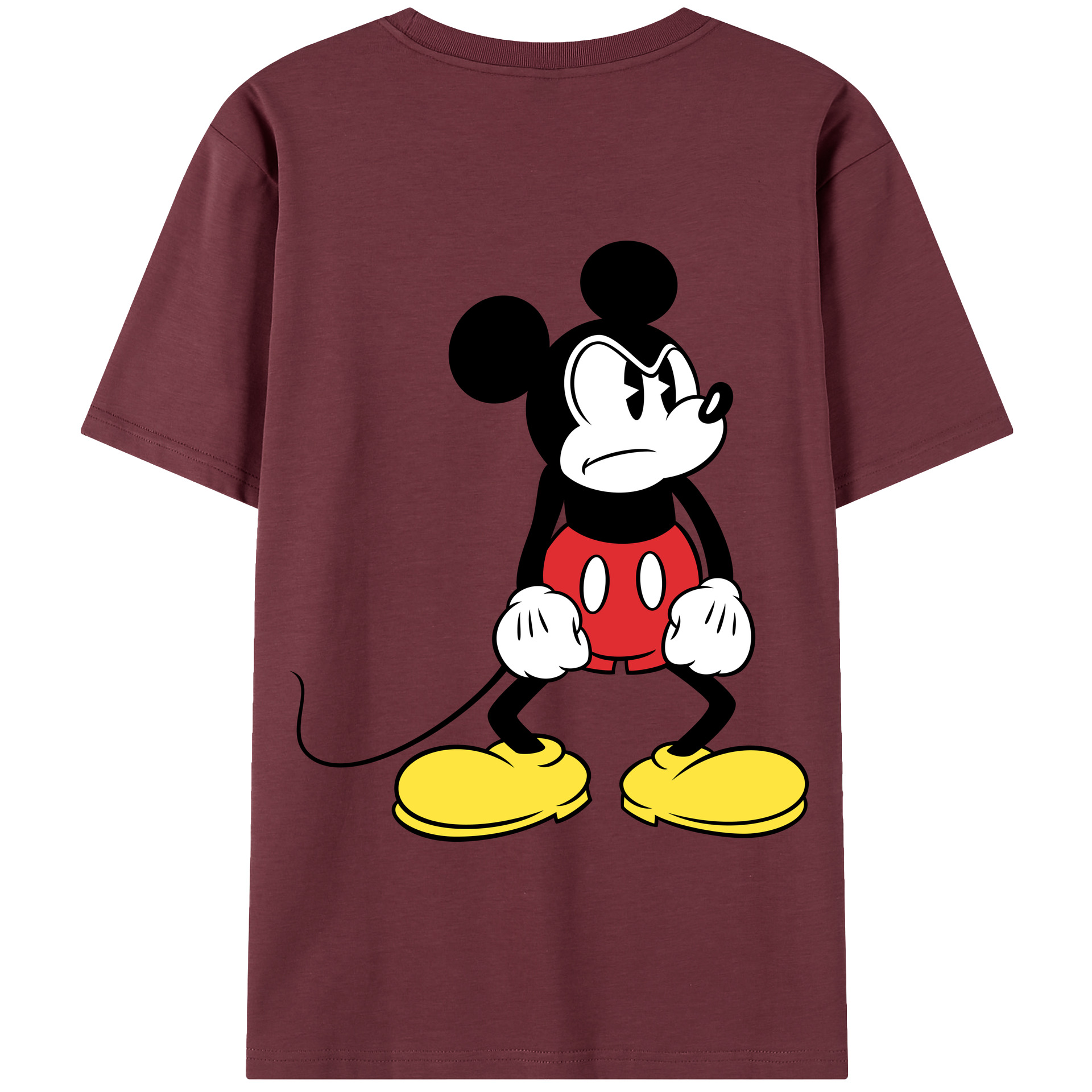 （画像用） ミッキーマウス Mickey Mouse 綿100％半袖Tシャツ（背面プリント）